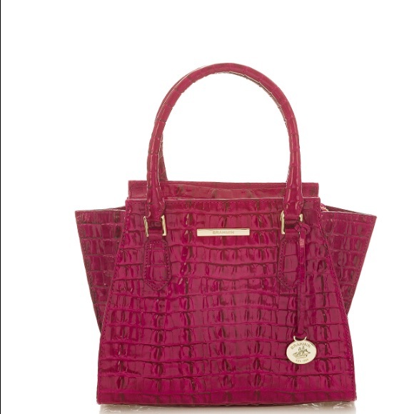 BRAHMIN Mini Priscilla Fuschia La Scala - Picture 4 of 14